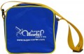 Martel Nylon #40 - 4 Ball Square Bag - Blue with Yellow Trim