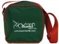 Martel Nylon #40 - 4 Ball Square Bag - Green with Red Trim