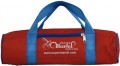 Martel Nylon #50 - 4 Ball Long Bag - Red with Blue Trim